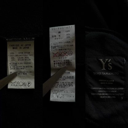 yohji yamamoto y's black velvet jacket