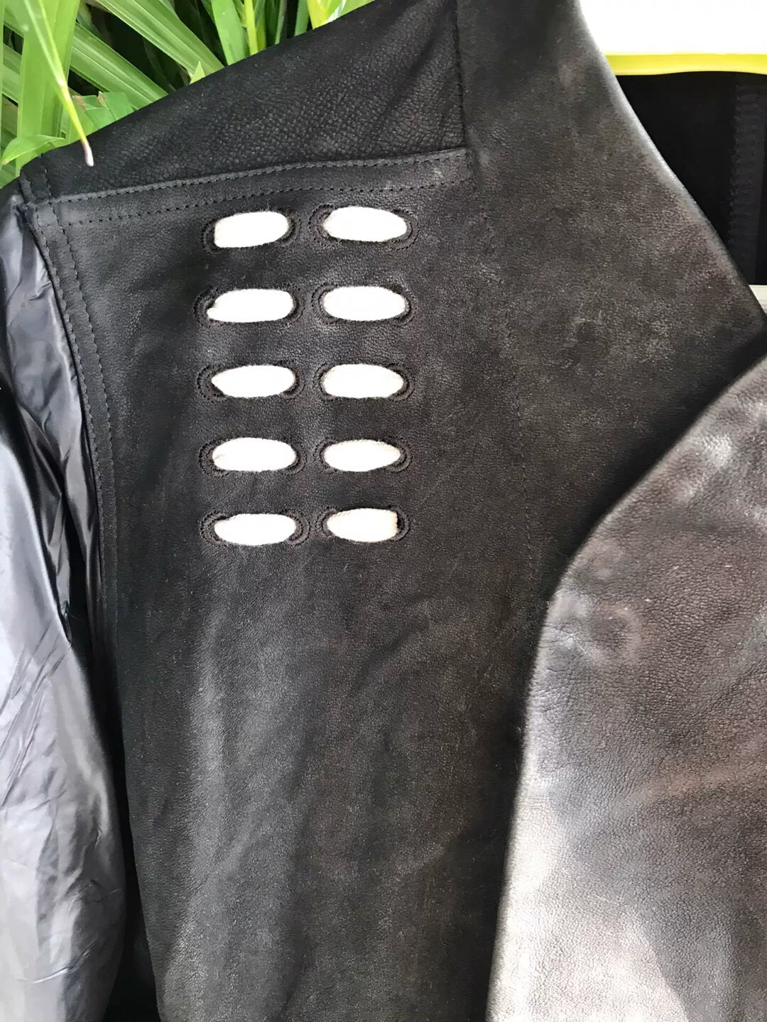 Rick Owens Mixed Material Coat