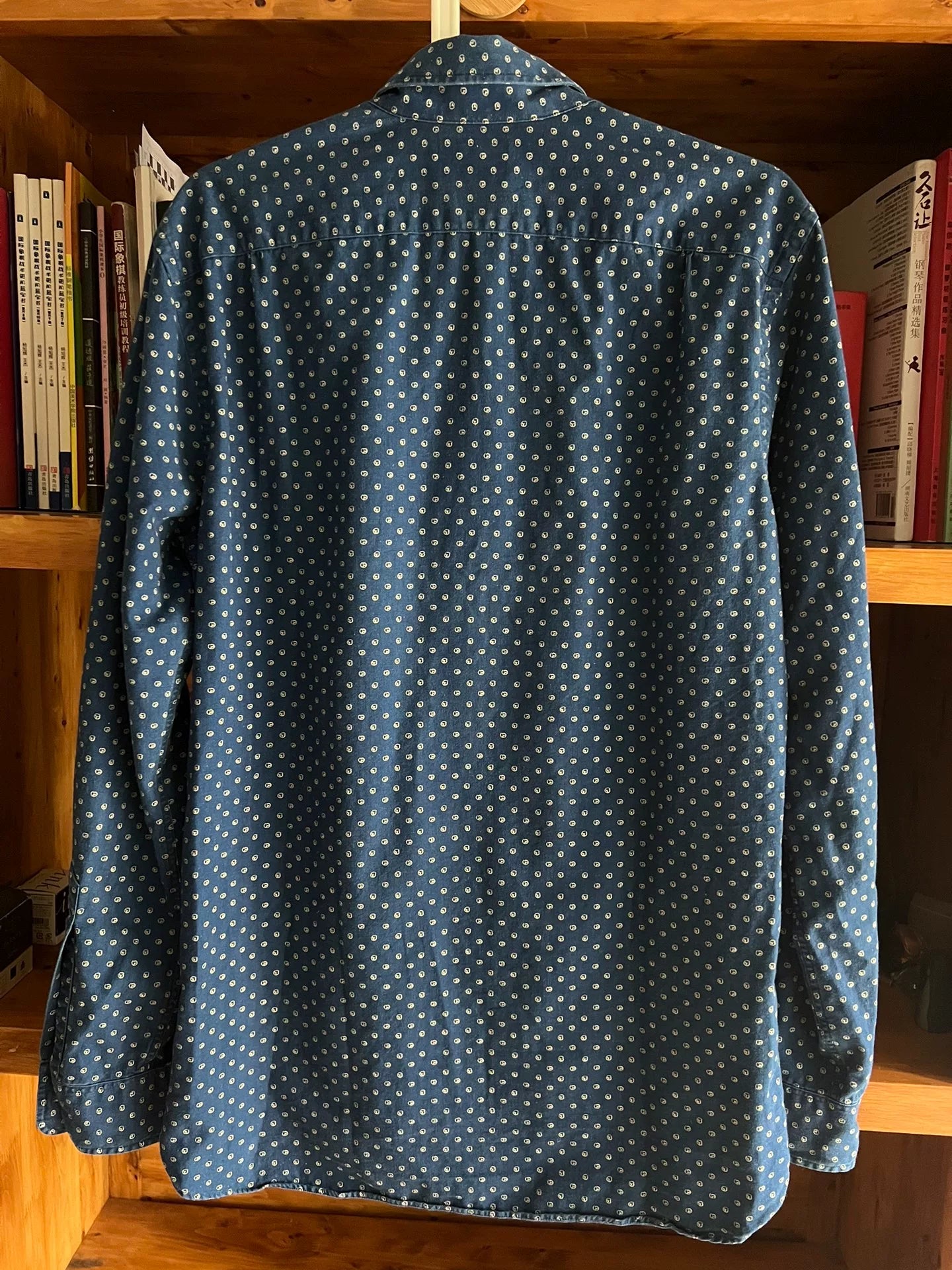 stunning blue dye RRL button-up shirt