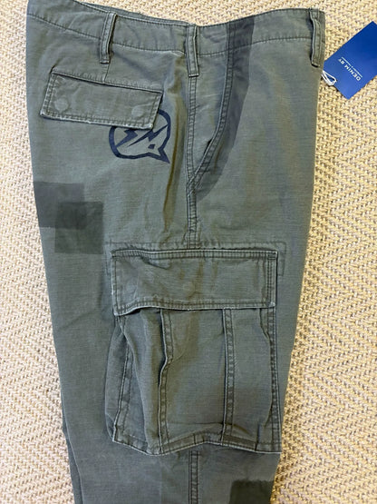 denim cargo pants by vanquish & fragment
