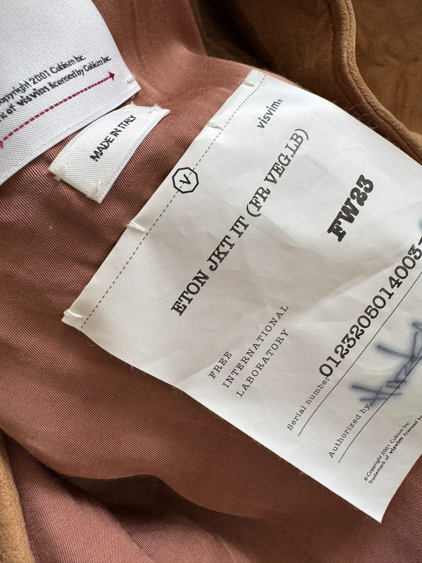 VISVIM 23AW ETON JKT French Veg-Tanned Lambskin