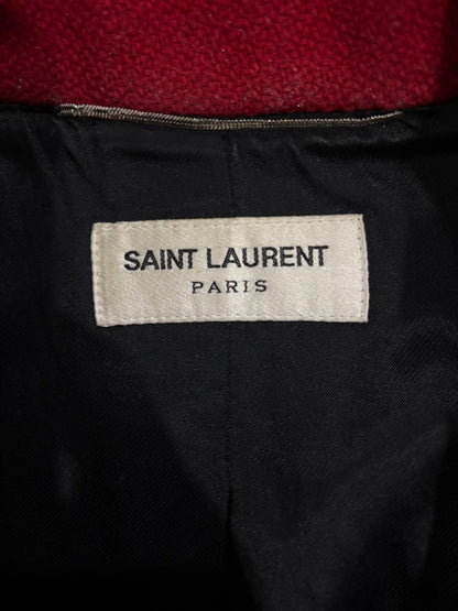 Saint Laurent Red Leopard Print Jacket