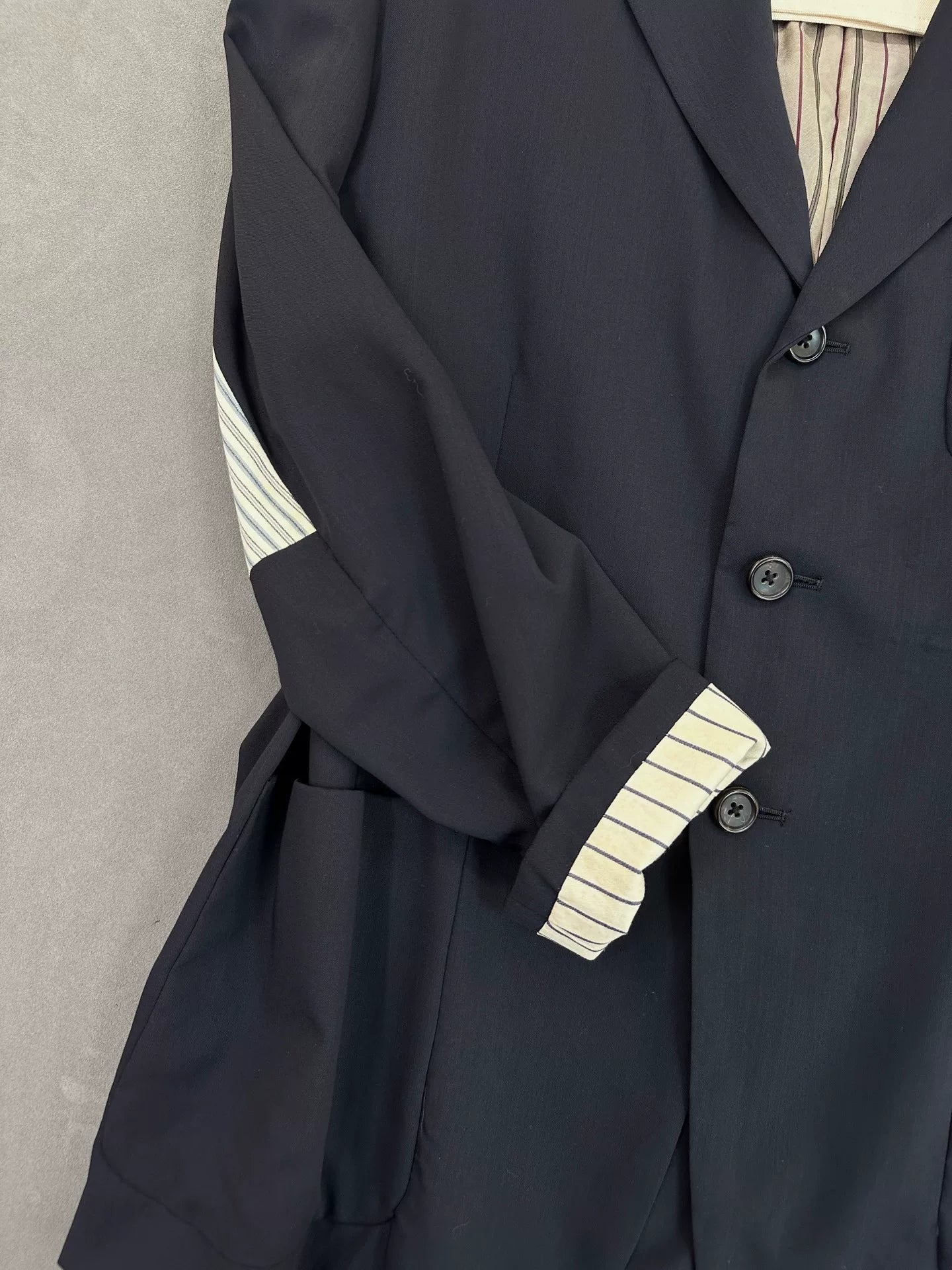 Yohji Yamamoto S/S 1993 Wool Stripe Jacket