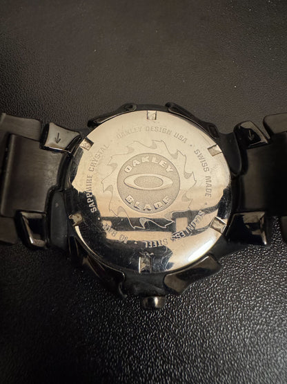 oakley blade watch with black dial