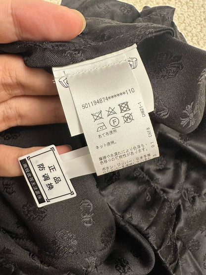 Chrome Hearts Black Silk Sleep Pants XL