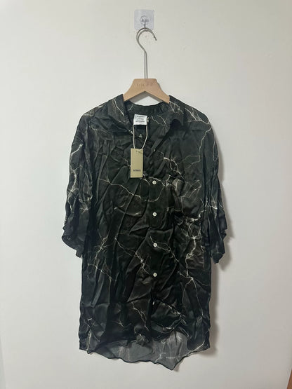 vetements lightning silk short sleeve shirt