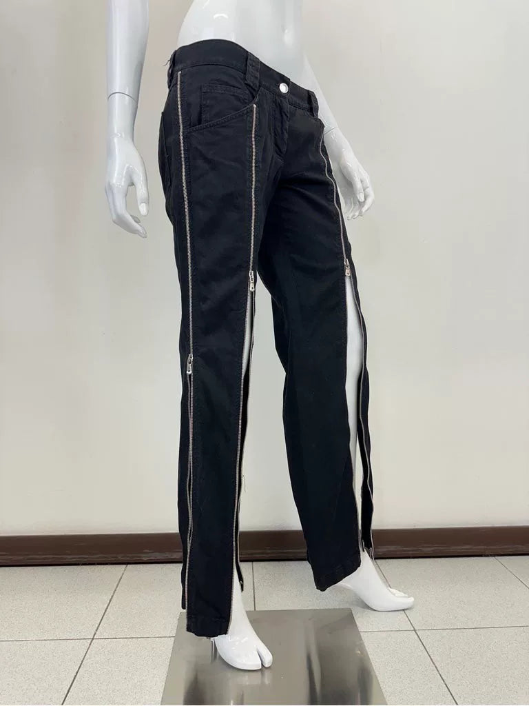 stylish black zipper pants by Dolce & Gabbana