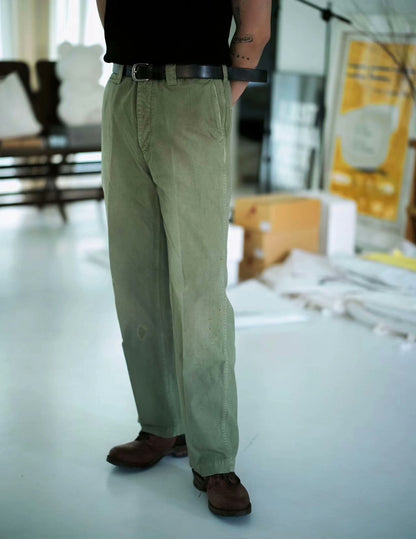 VISVIM Wide Chino Pants Green