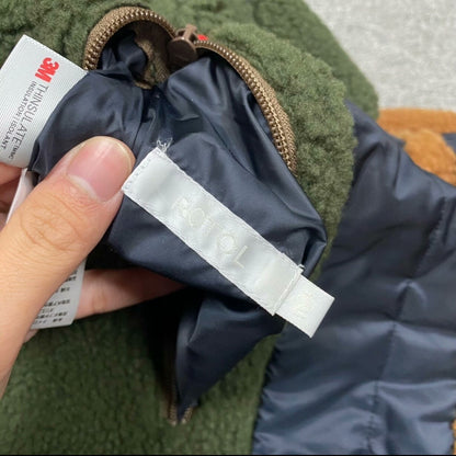reversible fleece and nylon jacket