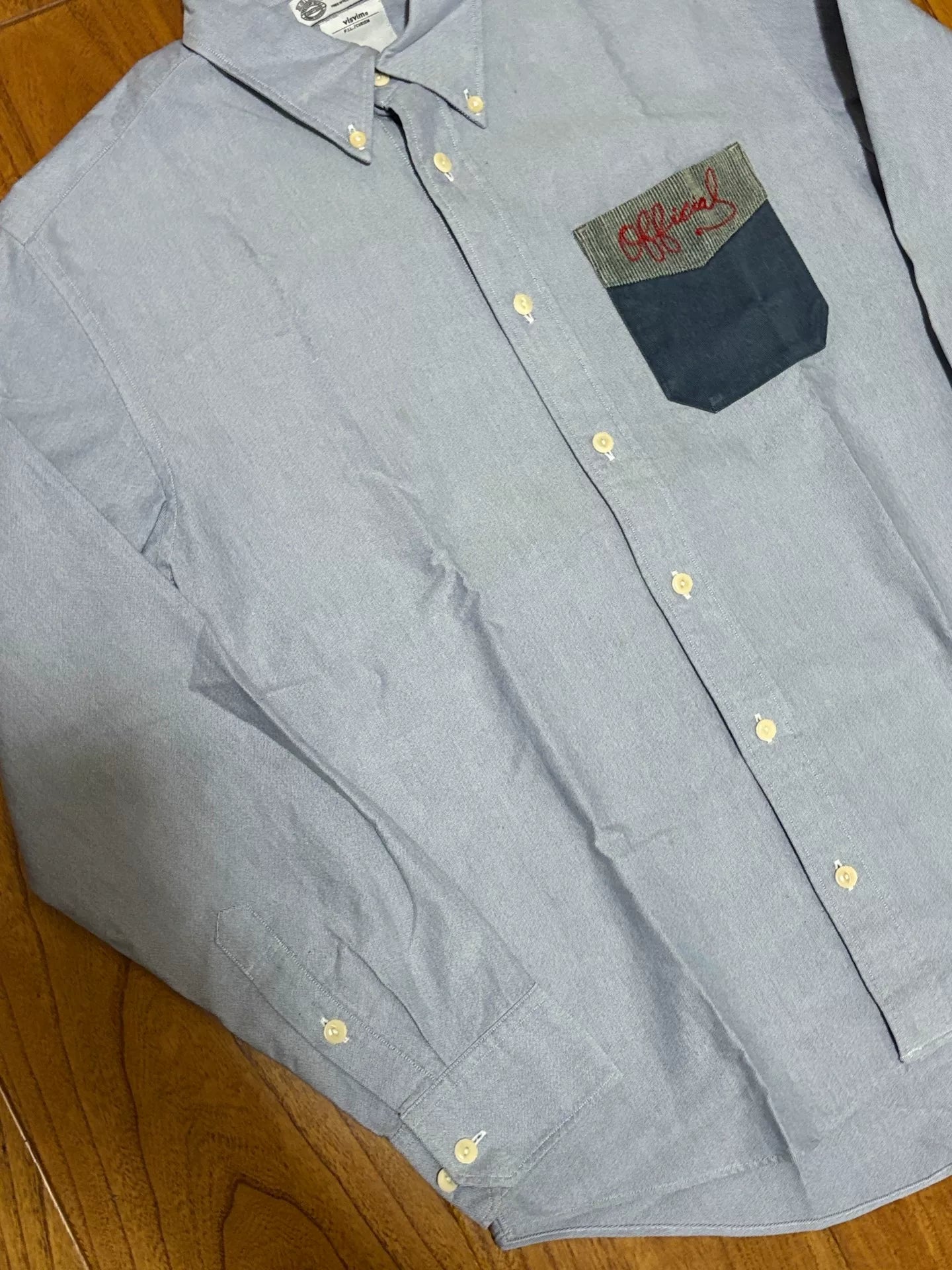 VISVIM 15AW Pocket Embroidery Long-Sleeve Shirt