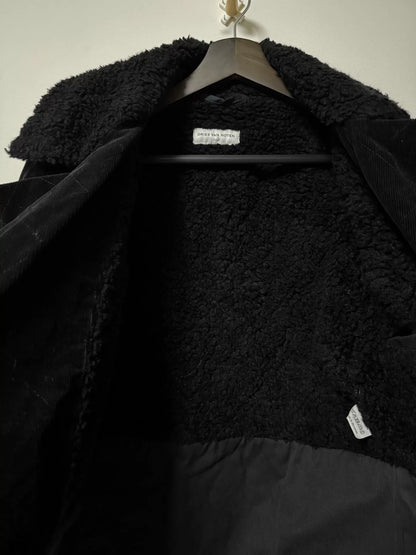 dries van noten black velvet zip jacket