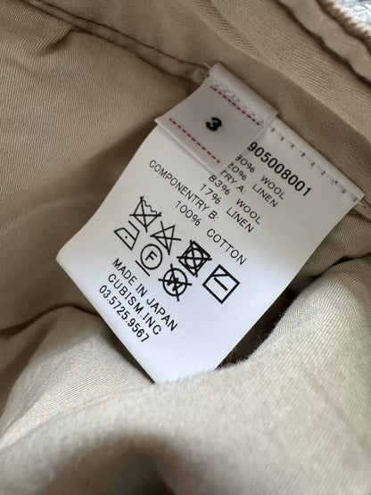 visvim wide chino pants in beige