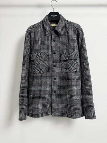 Saint Laurent 16FW Check Wool Overshirt