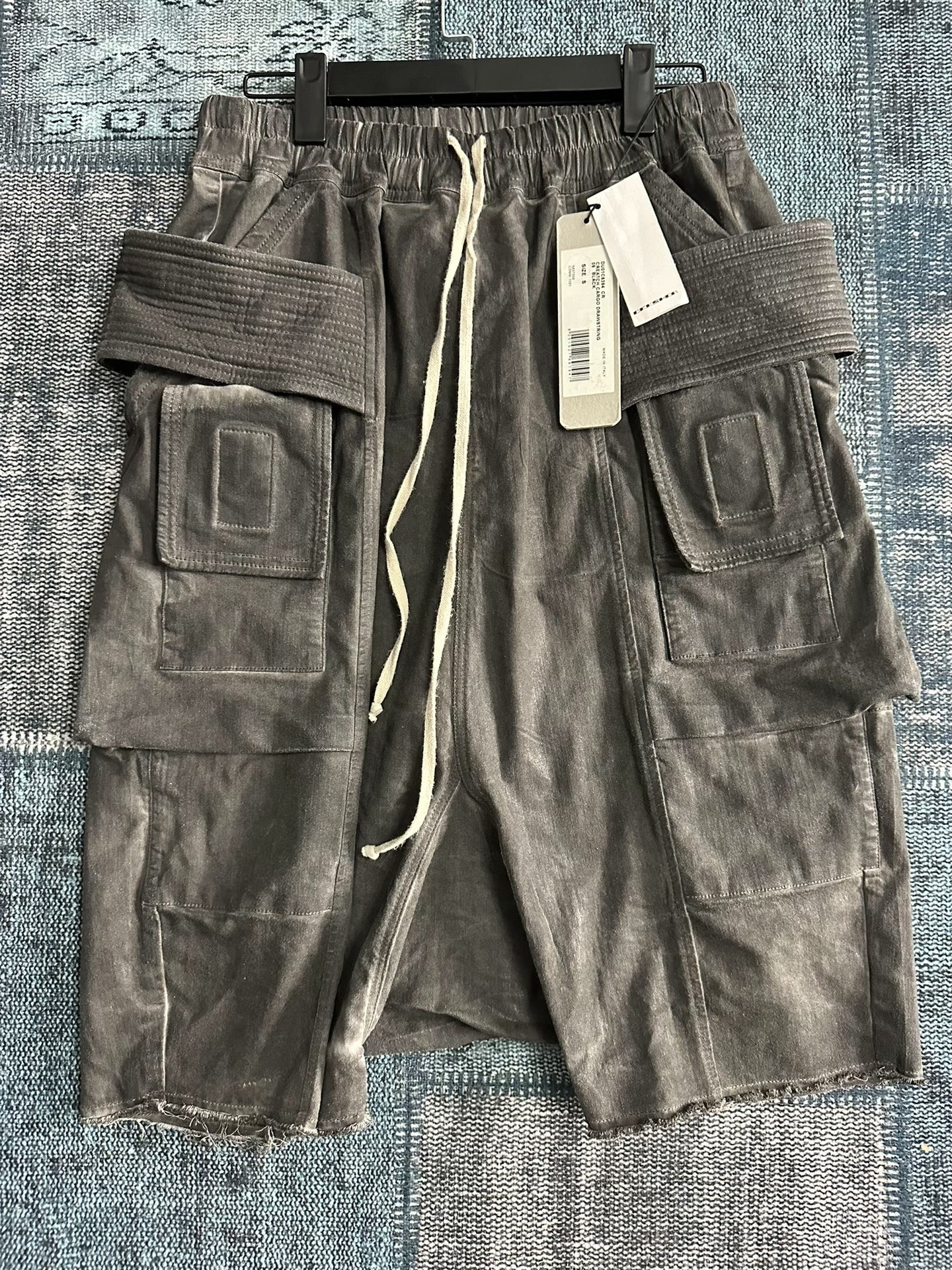 Rick Owens Drkshdw 25SS Waxed Denim Shorts