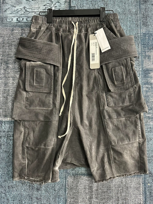 Rick Owens Drkshdw 25SS Waxed Denim Shorts