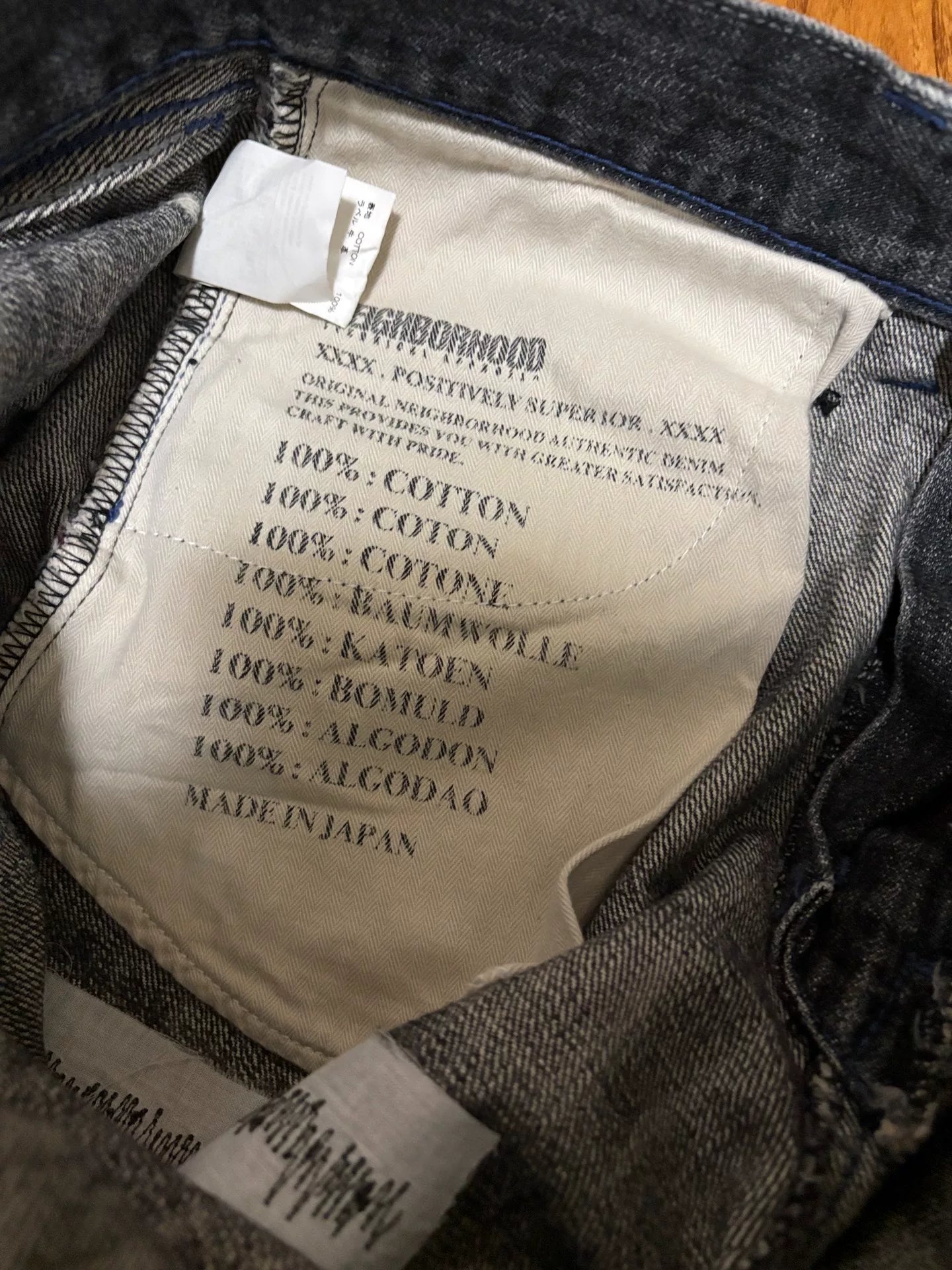 vintage black denim jeans with embellishments