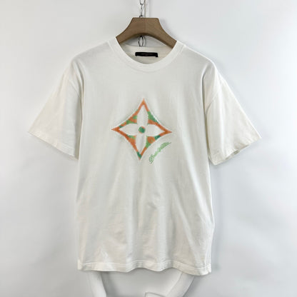 Louis Vuitton 25SS Men's Clover Rhinestone Logo Tee