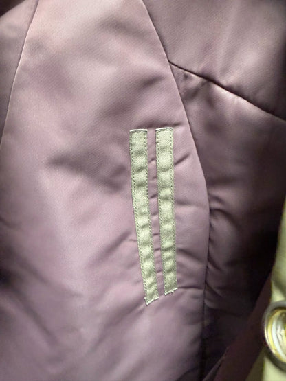 unique oversized bomber in olive green