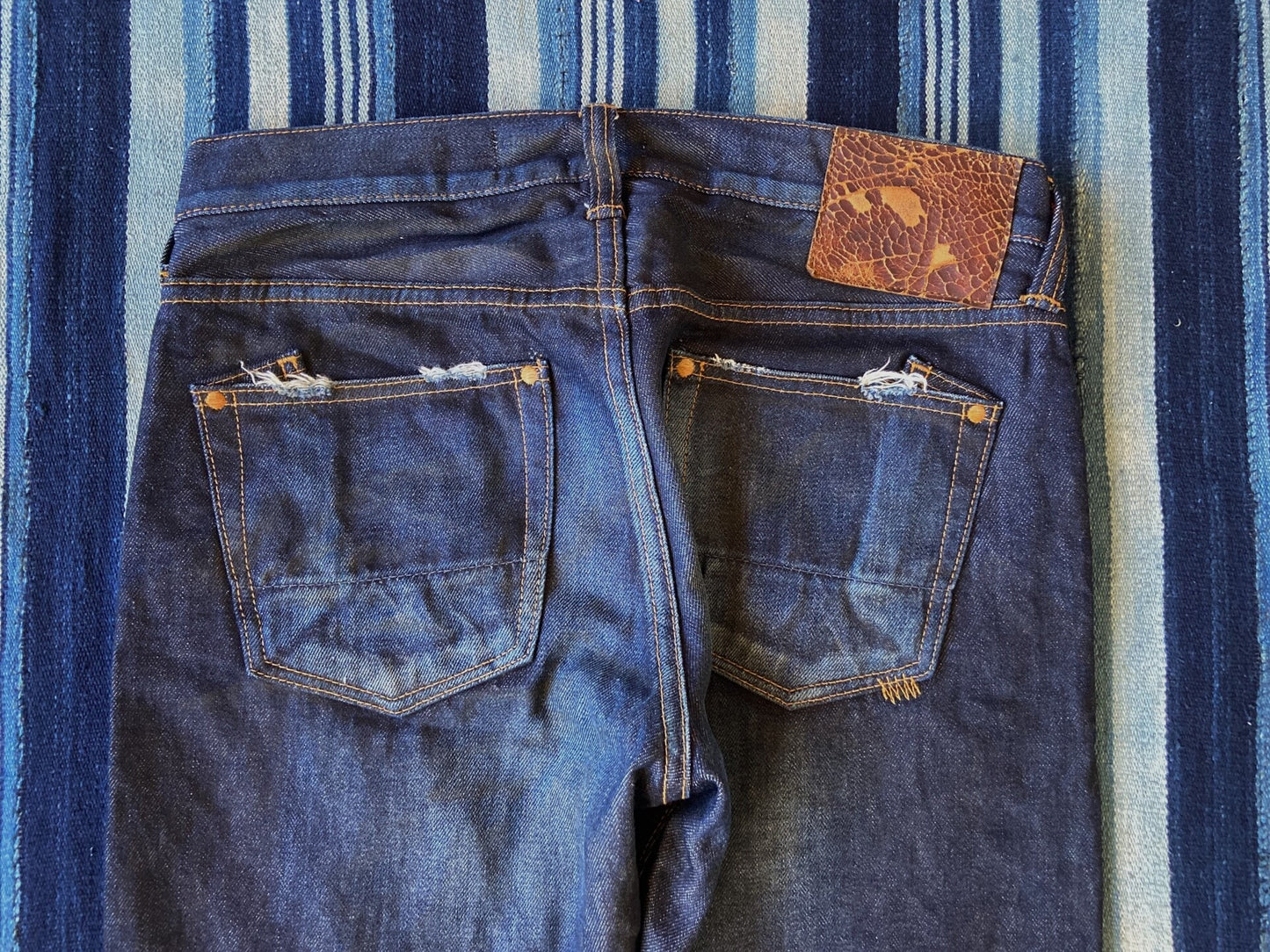 prps noir vintage washed denim pants