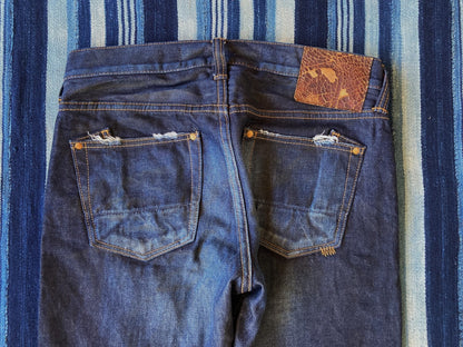 prps noir vintage washed denim pants