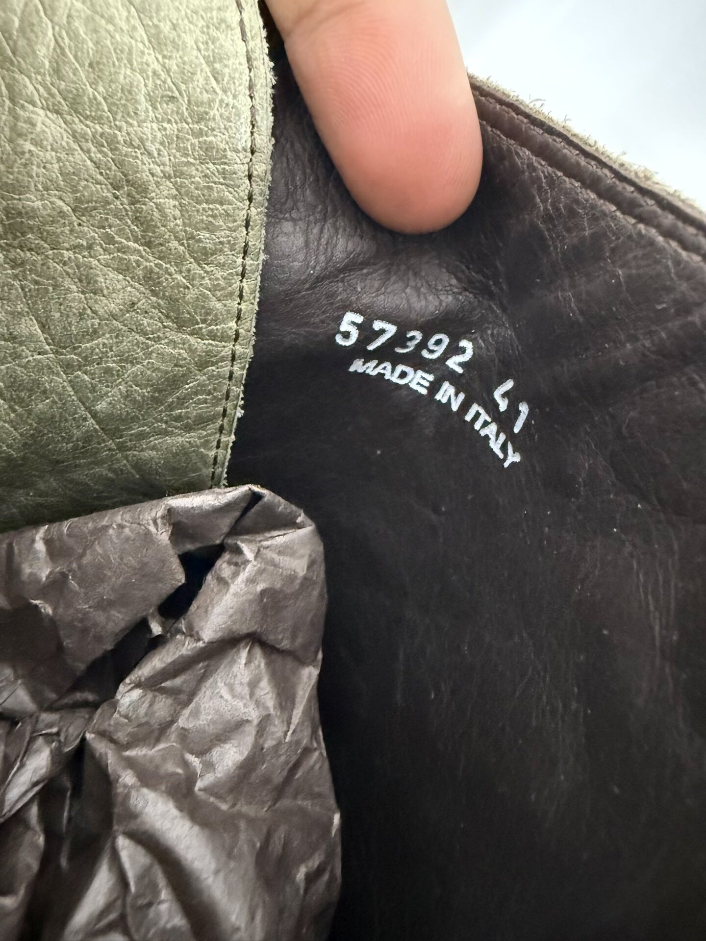 rick owens stylish combat boots, size 41