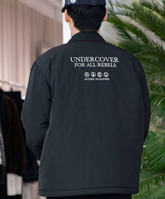 undercover coach jacket with red collar