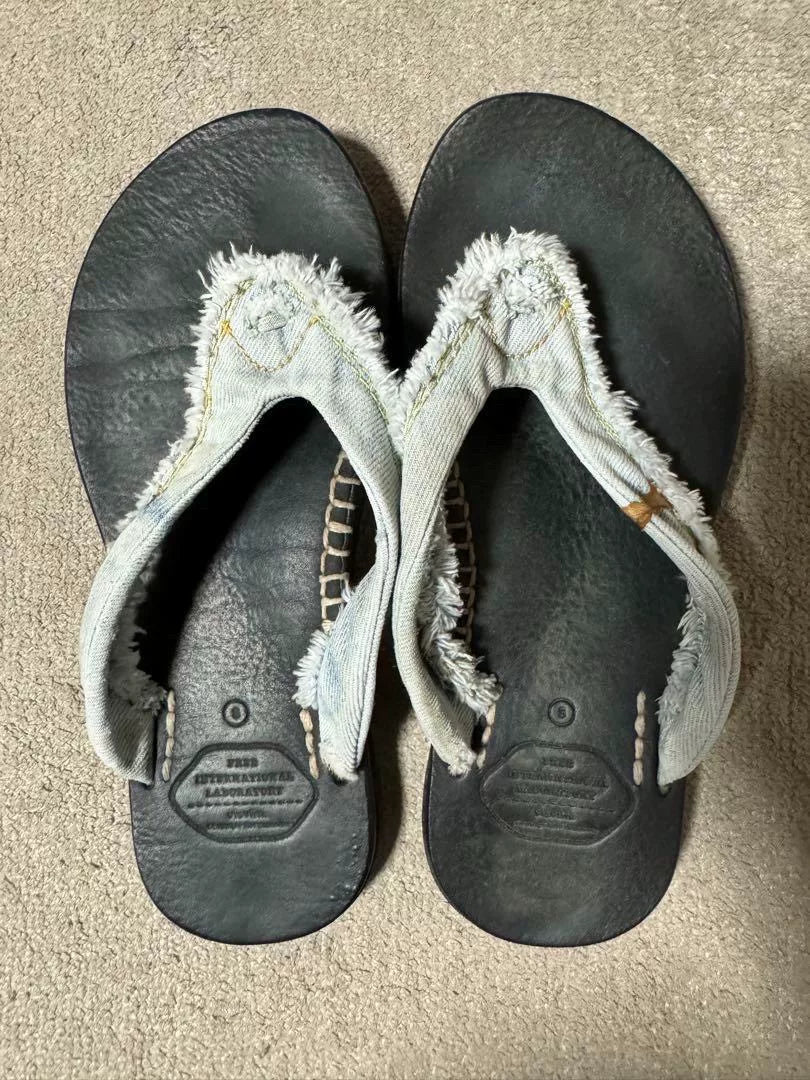 VISVIM Lama Sandal Folk Black