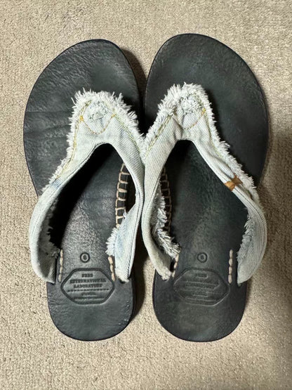 VISVIM Lama Sandal Folk Black