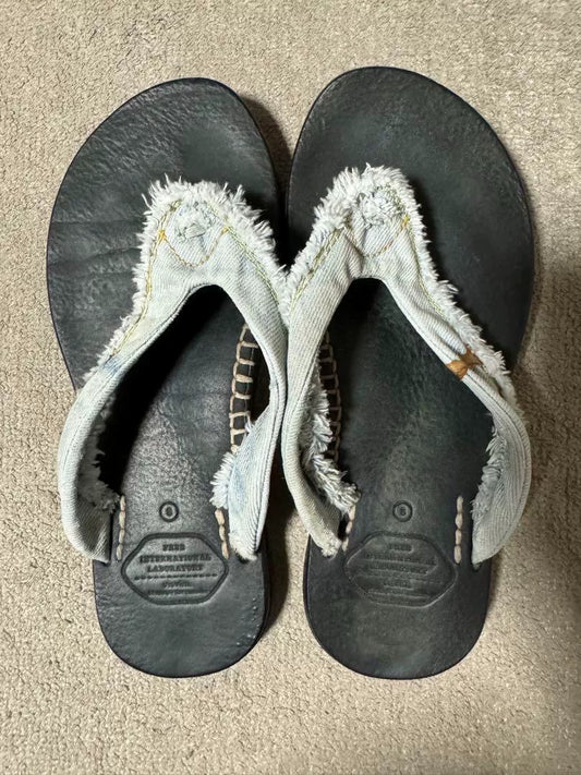 VISVIM Lama Sandal Folk Black