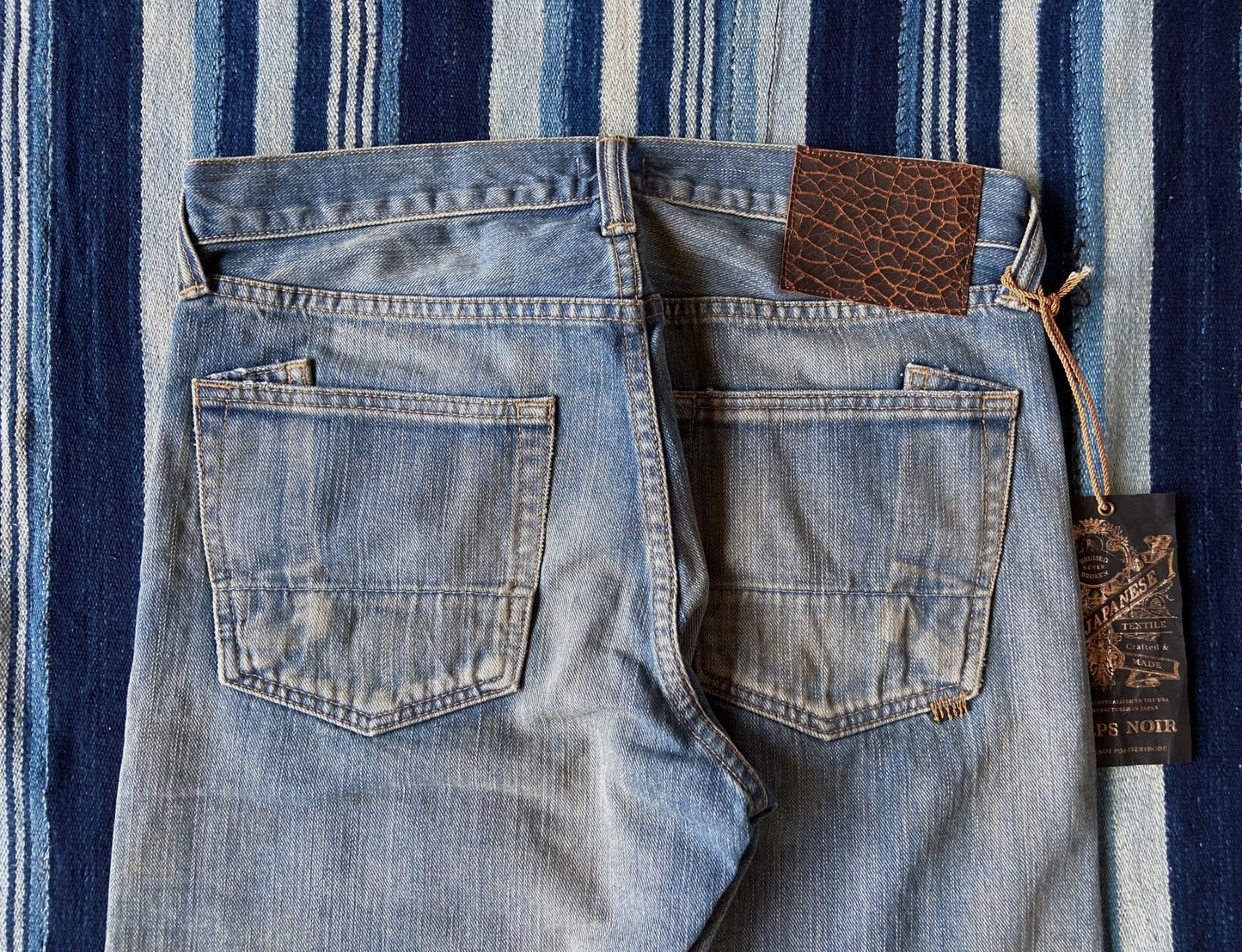 prps noir heavy washed denim pants