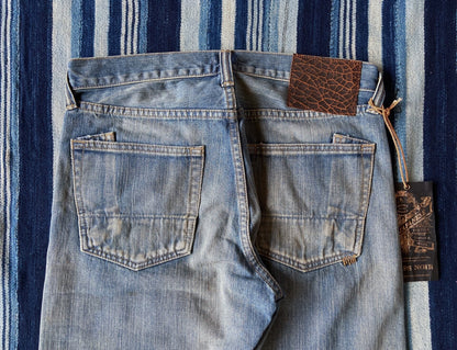 prps noir heavy washed denim pants