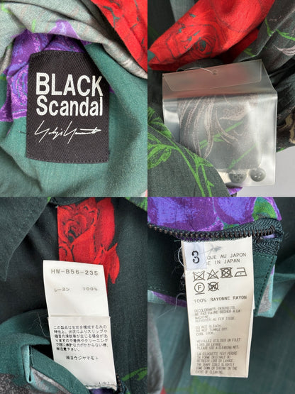 Yohji Yamamoto 18SS Skull Rose Shirt