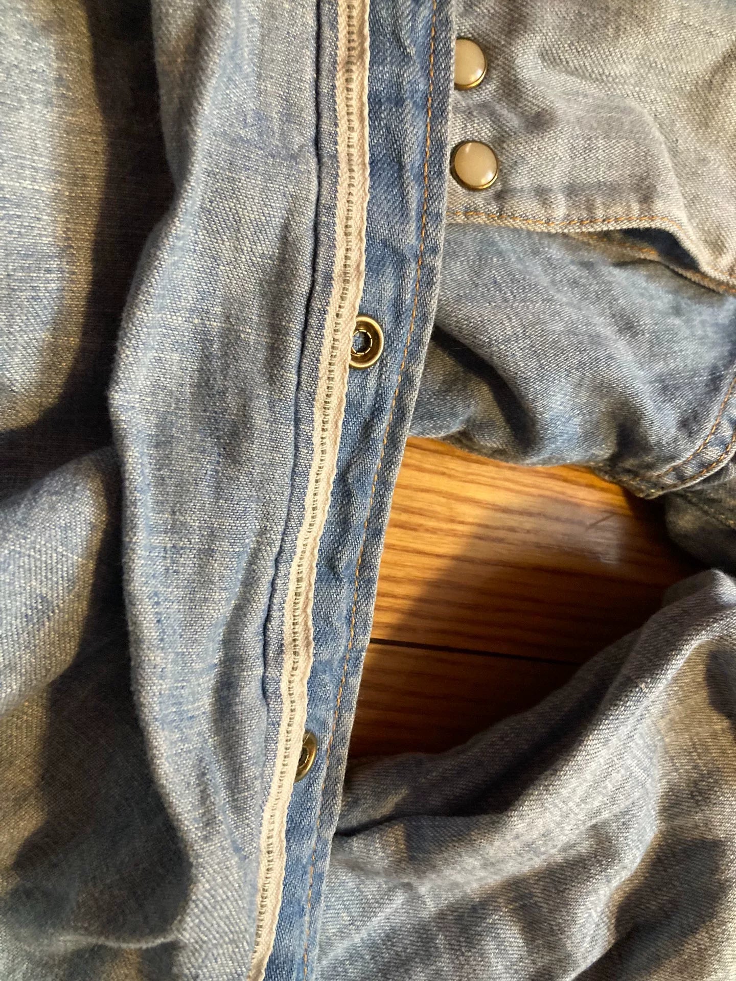 VISVIM Water Drop Sleeve Denim Shirt