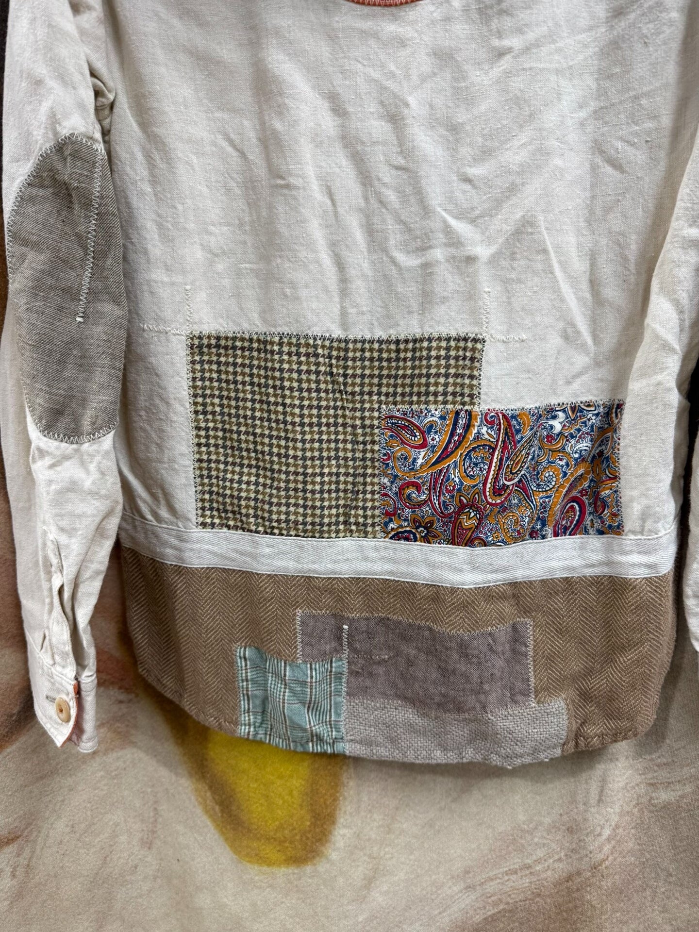 Junya Watanabe Patchwork Linen Jacket Size S