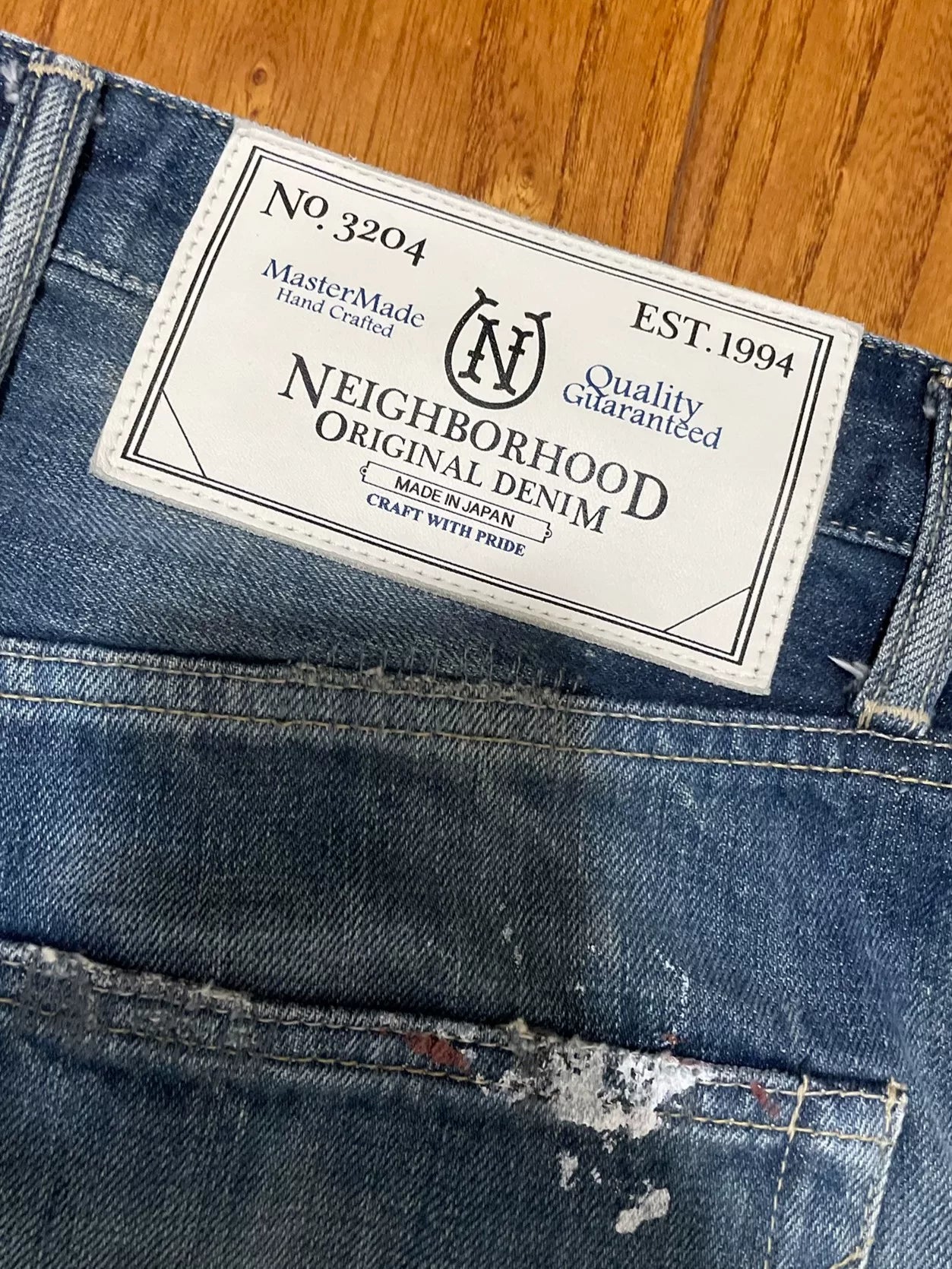 Neighborhood 16SS Knock Down Washed Jeans