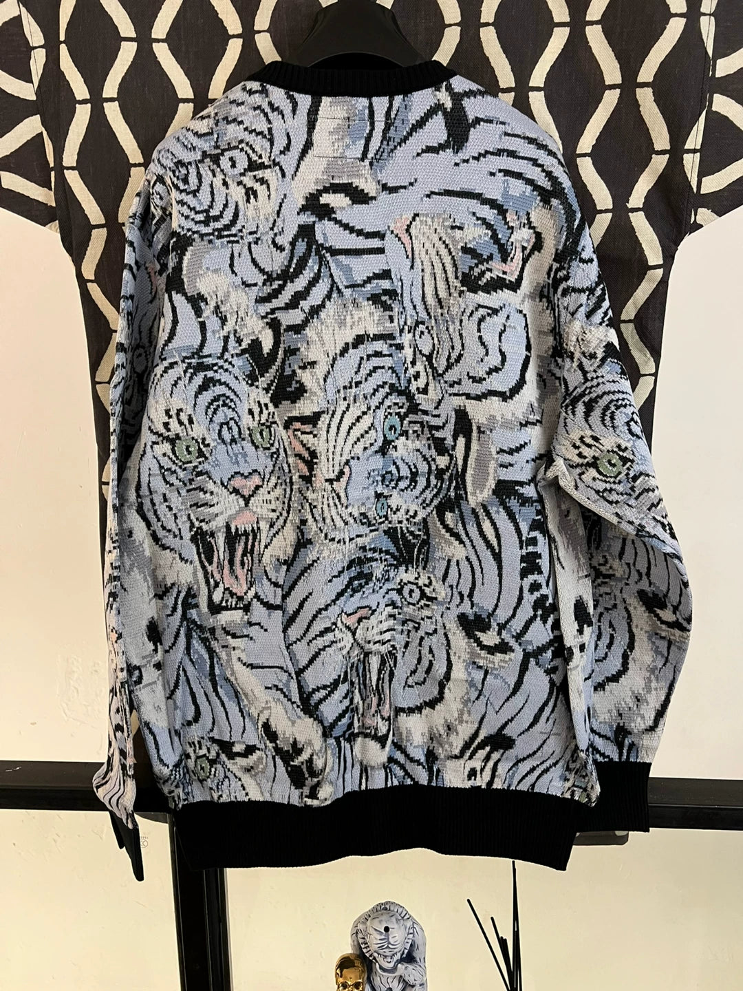 wacko maria tiger print cardigan size L