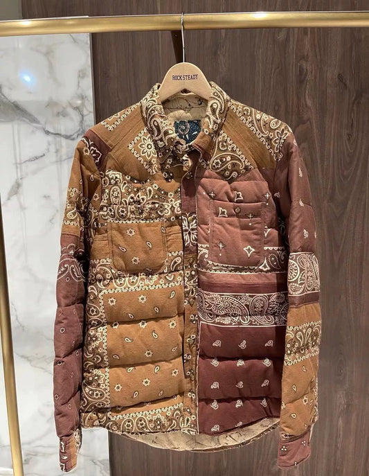 visvim ict bandana kerchief down jacket