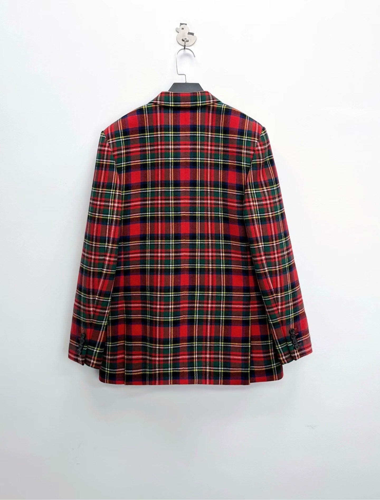 Saint Laurent FW23 Plaid Double-Breasted Blazer