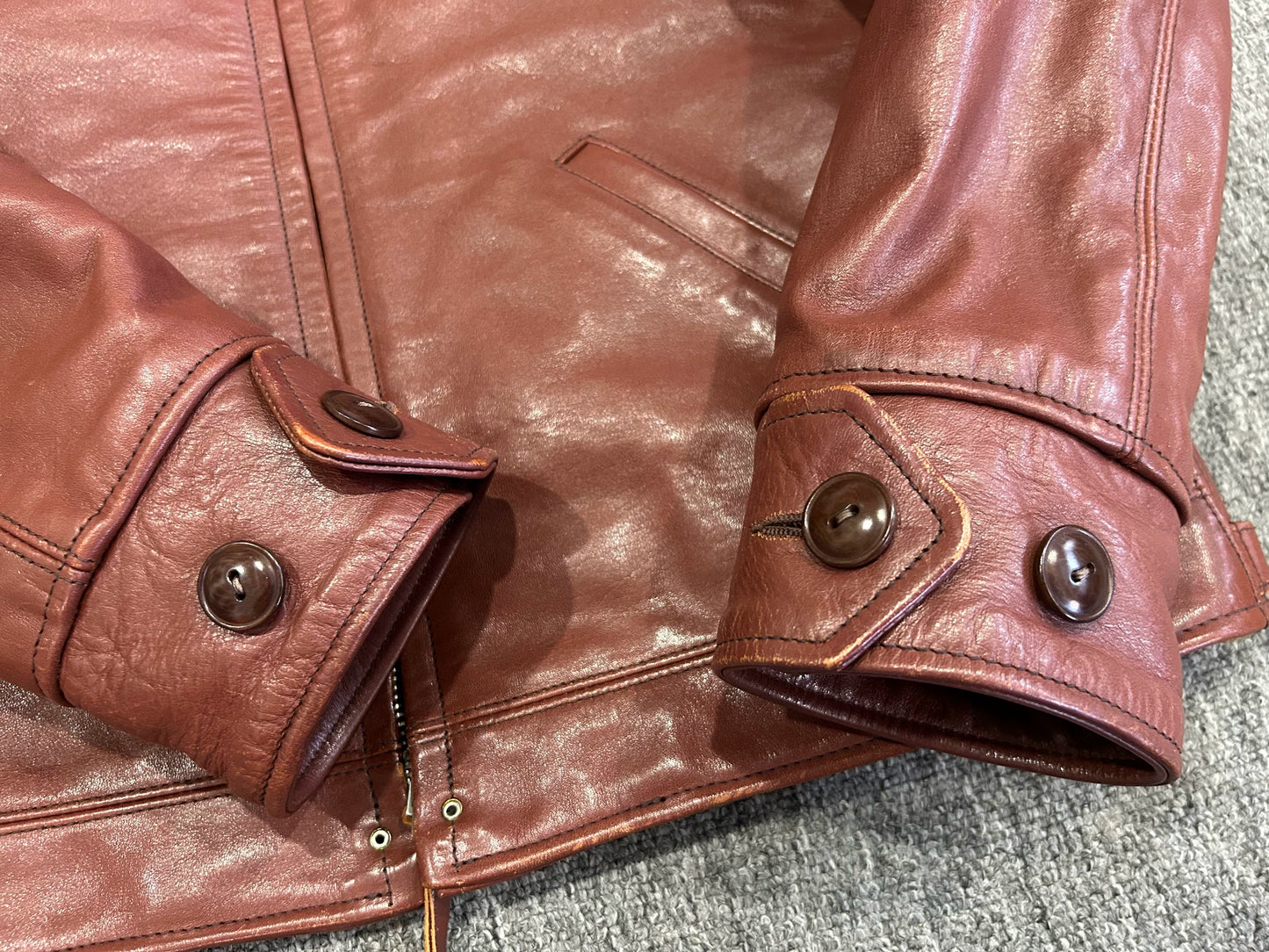 rainbow country leather jacket with artwork