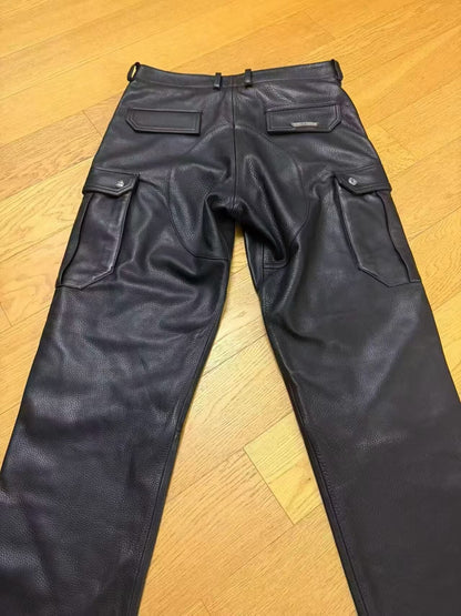 Chrome Hearts Leather Cargo Pants