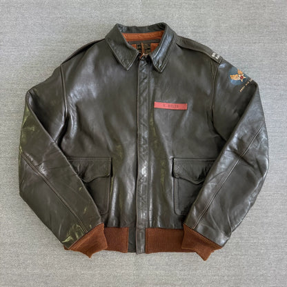 Toys McCoy A2 Flight Jacket in Brown Leather