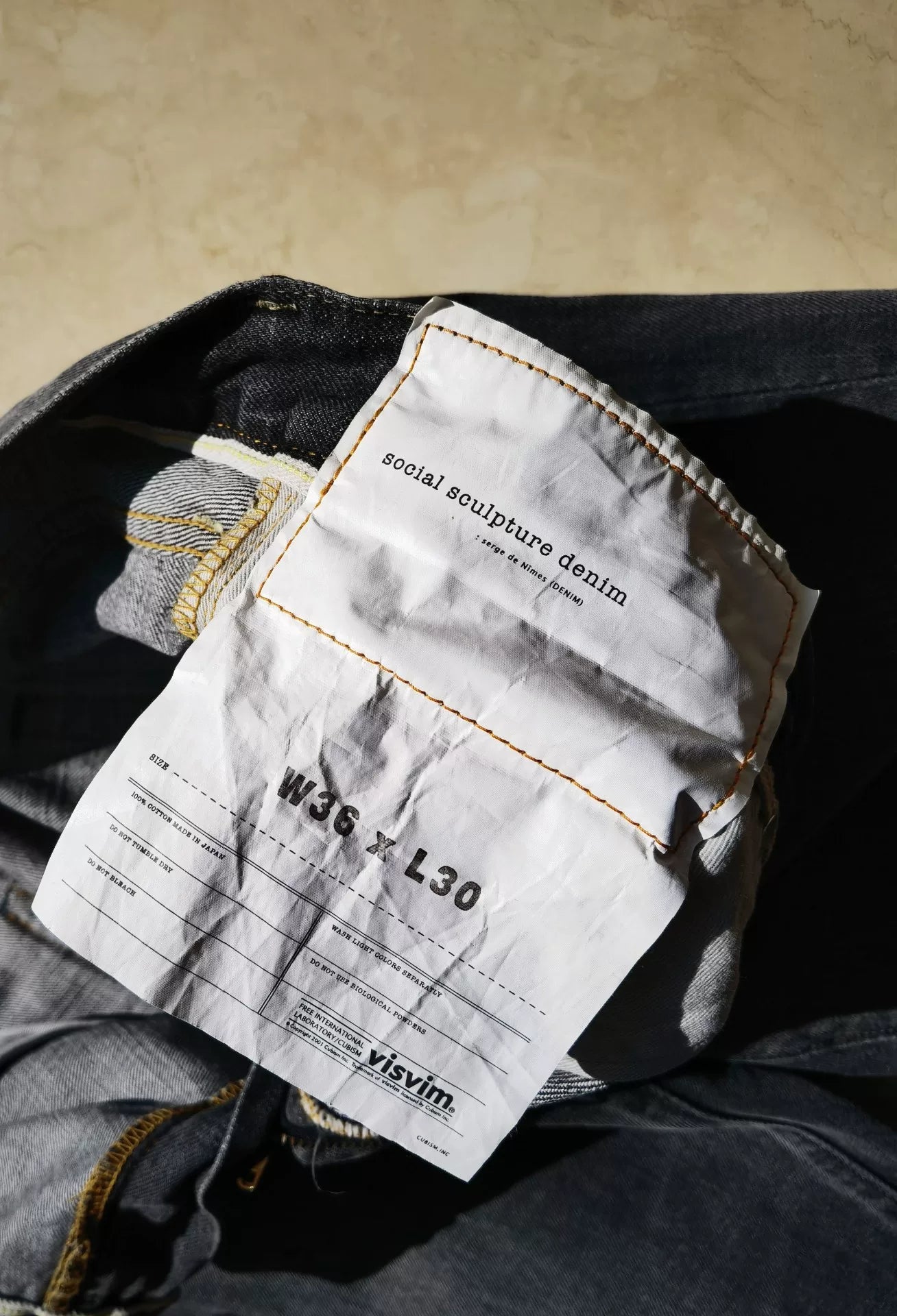 Visvim 04D10 Black Washed Jeans