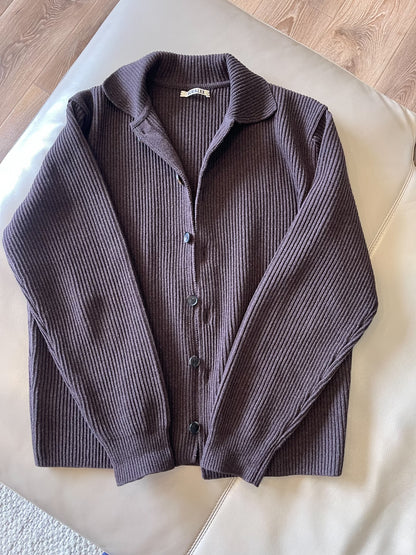 AURALEE Super Fine Wool Toggle Cardigan