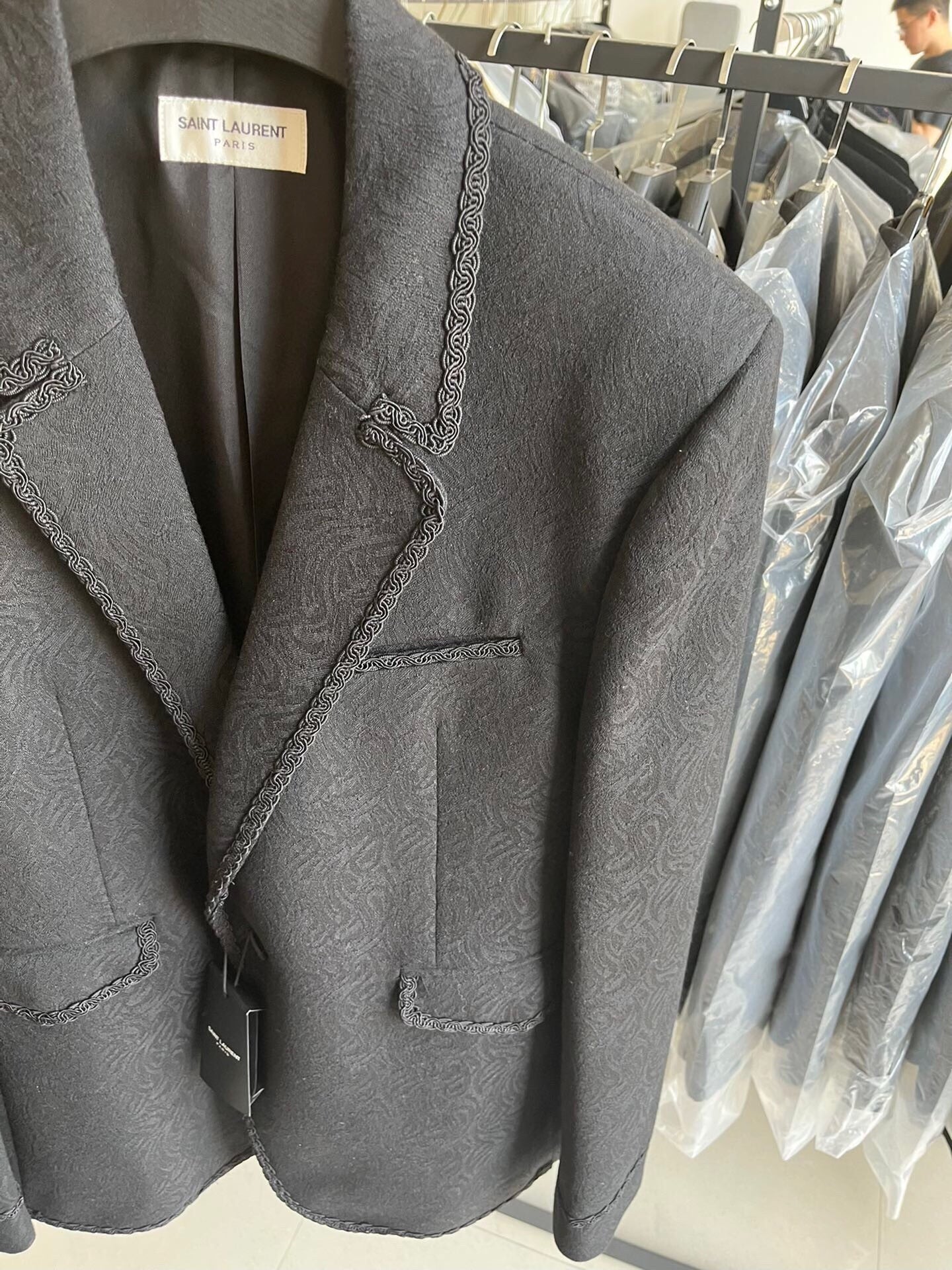 Saint Laurent Dark Gray Wool Blazer