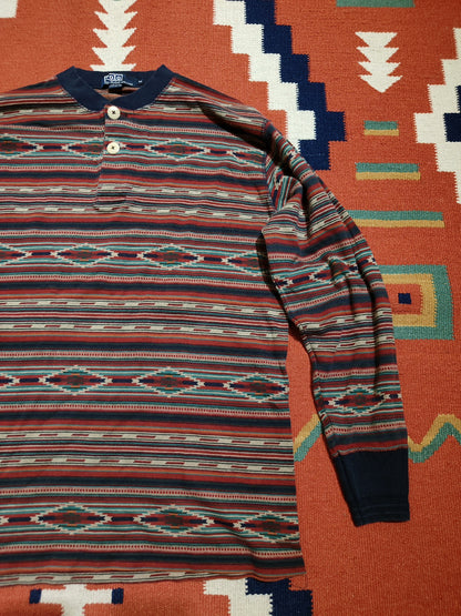 Vintage RRL Southwestern Henley Sweater