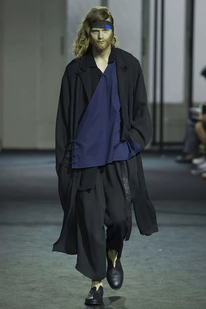 Yohji Yamamoto Black Kimono Style Outerwear