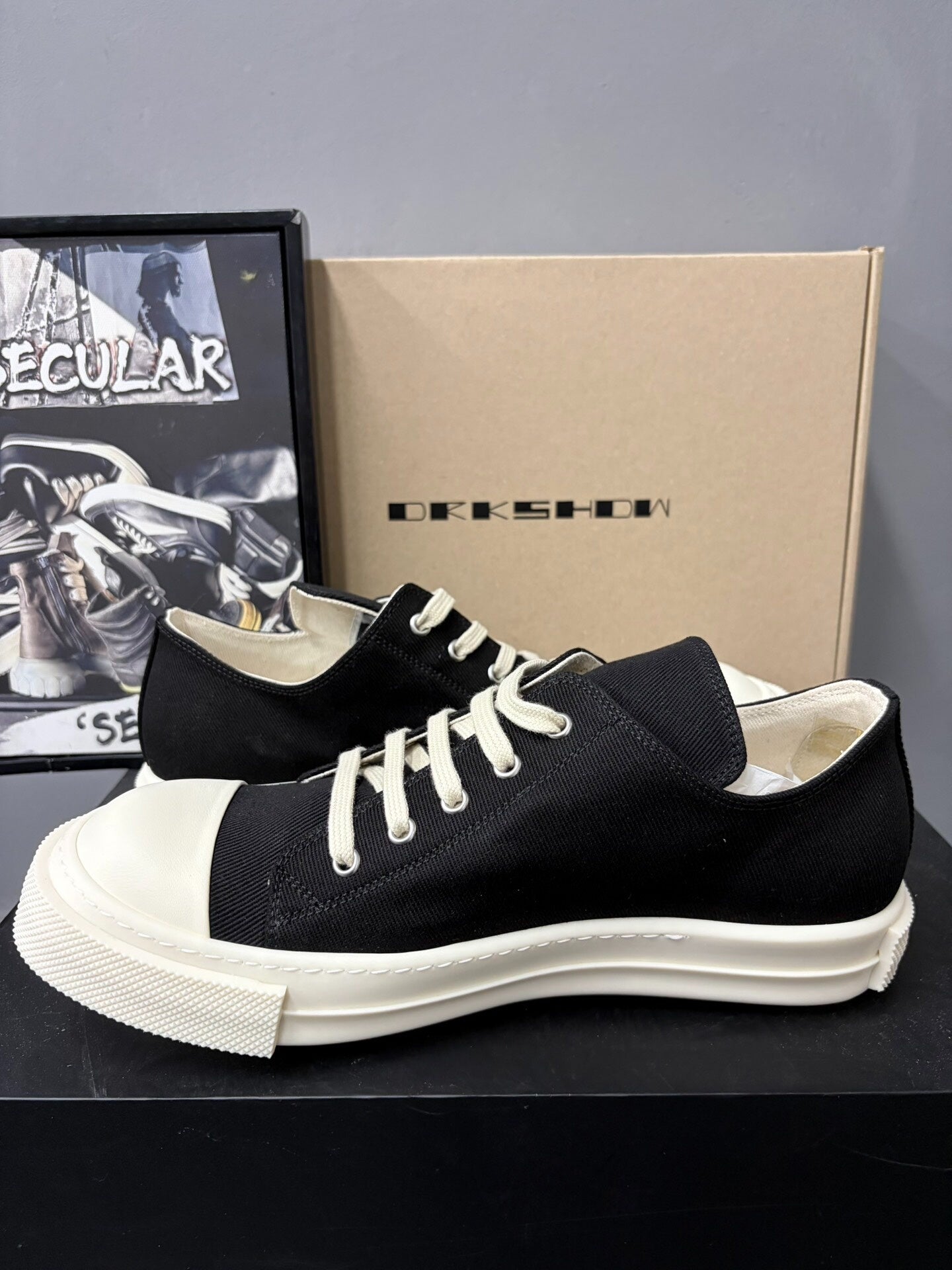 Rick Owens DRKSHDW TEMPLE Canvas Shoes