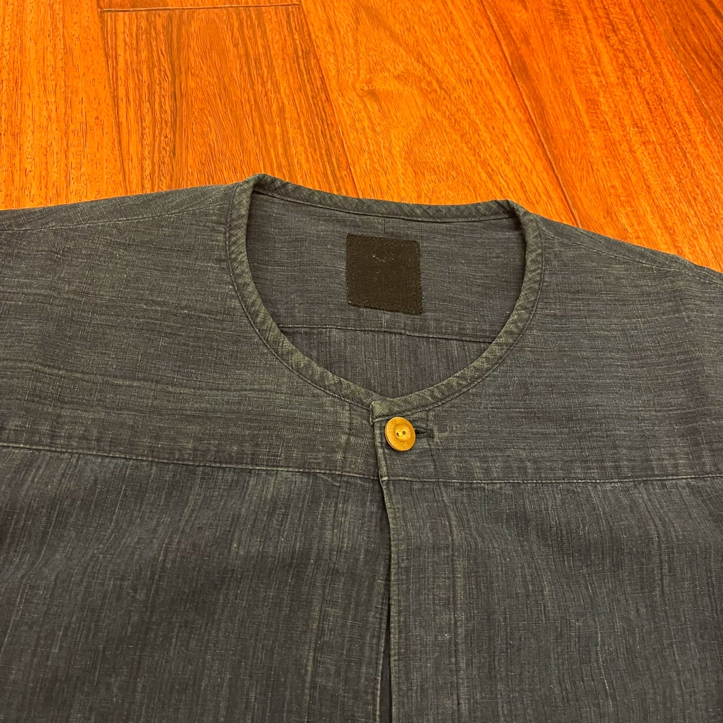 Visvim ICT Kerchief Border Tunic Navy