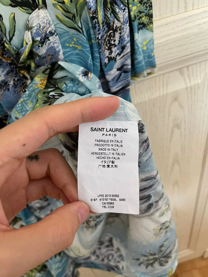 Saint Laurent Floral Short Sleeve Shirt