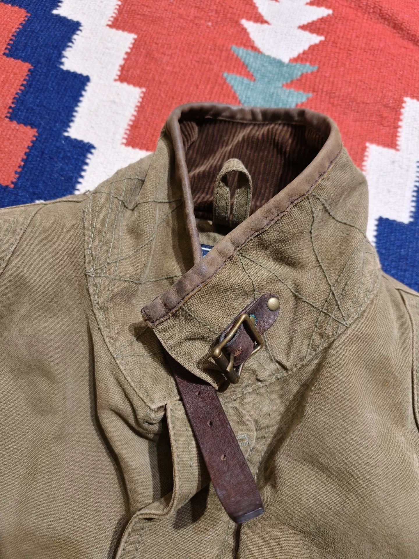 RRL Distressed Canvas Safari Jacket